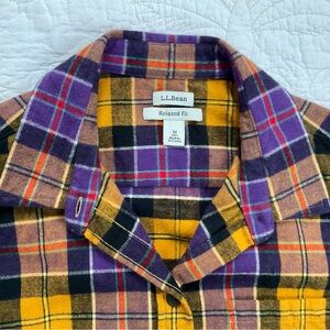 L.L. Bean Multicolor Plaid Shirt